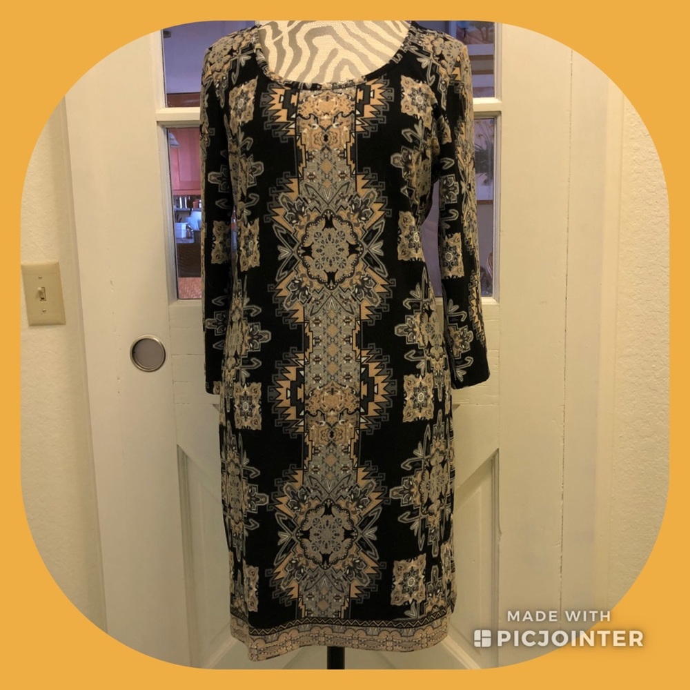 Super Soft Tribal Body-Con Sweater Dress/Tunic